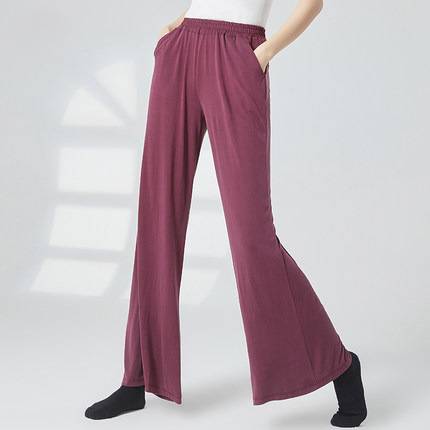 Modern dance wide -leg pants female straight pants loose body training pants spring and summer new classical dance pants pants