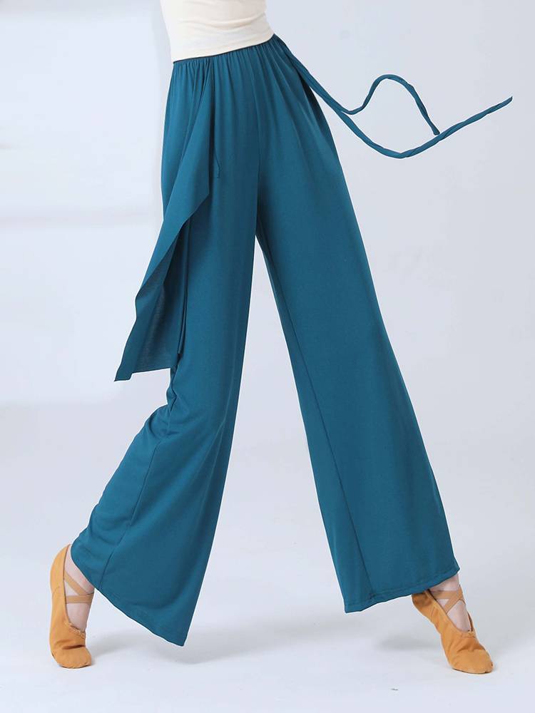 Modern dance wide -leg pants female dance practice service classical dance loose straight dance service adult professional dance pants