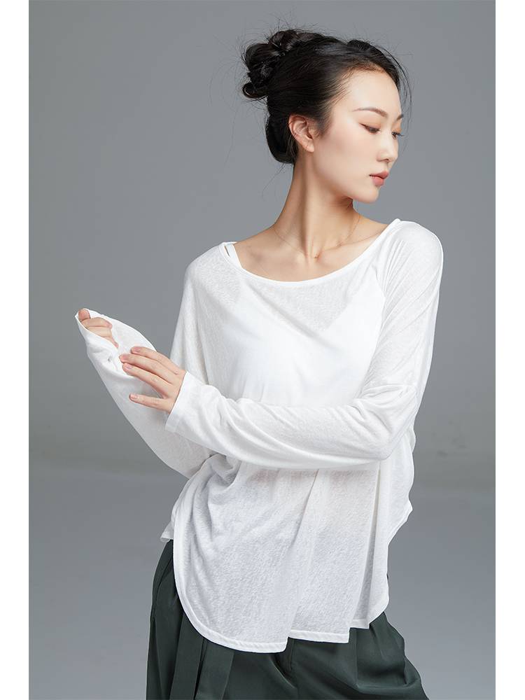 Gorgeous Solo Dance Dance Clothes Long -sleeved Classical Dance Classic Summer Sunscreen Female Sports Services Modern Dance Practice Services
