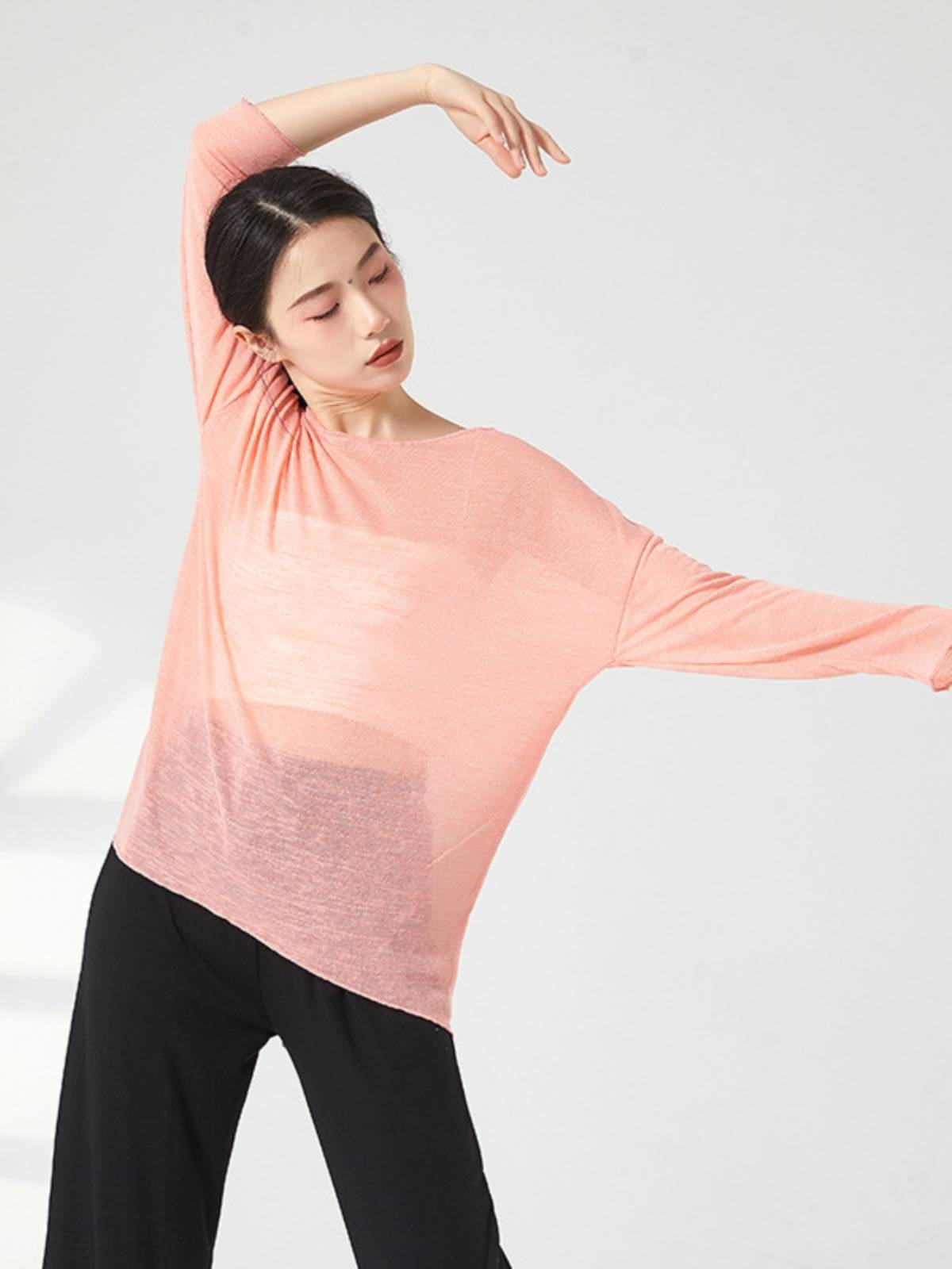 Modern dance exercises, female adult breathable, loose sexy perspective dance performance new classical dance clothing