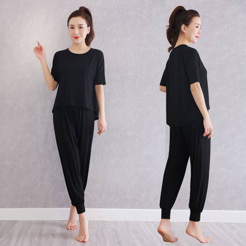 Spring and summer dance clothing set female adult Modal's modern dance clothes loose large size body service art test exercises