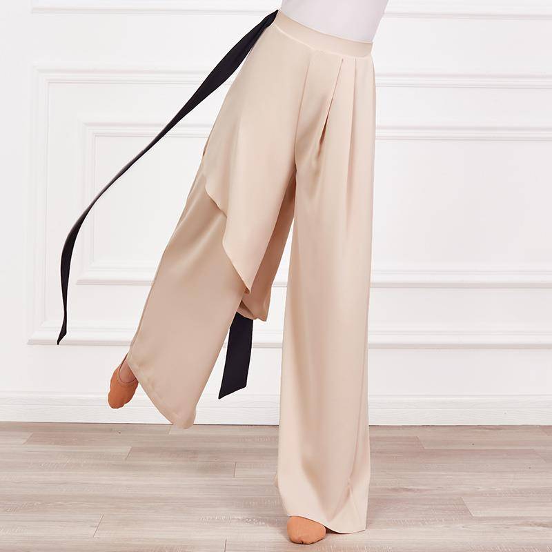 Modern Dance Art Examination Practice Pants Women's Loose and Wide Lead Pants Classical Dance Costume Jazz Play Pine Pine