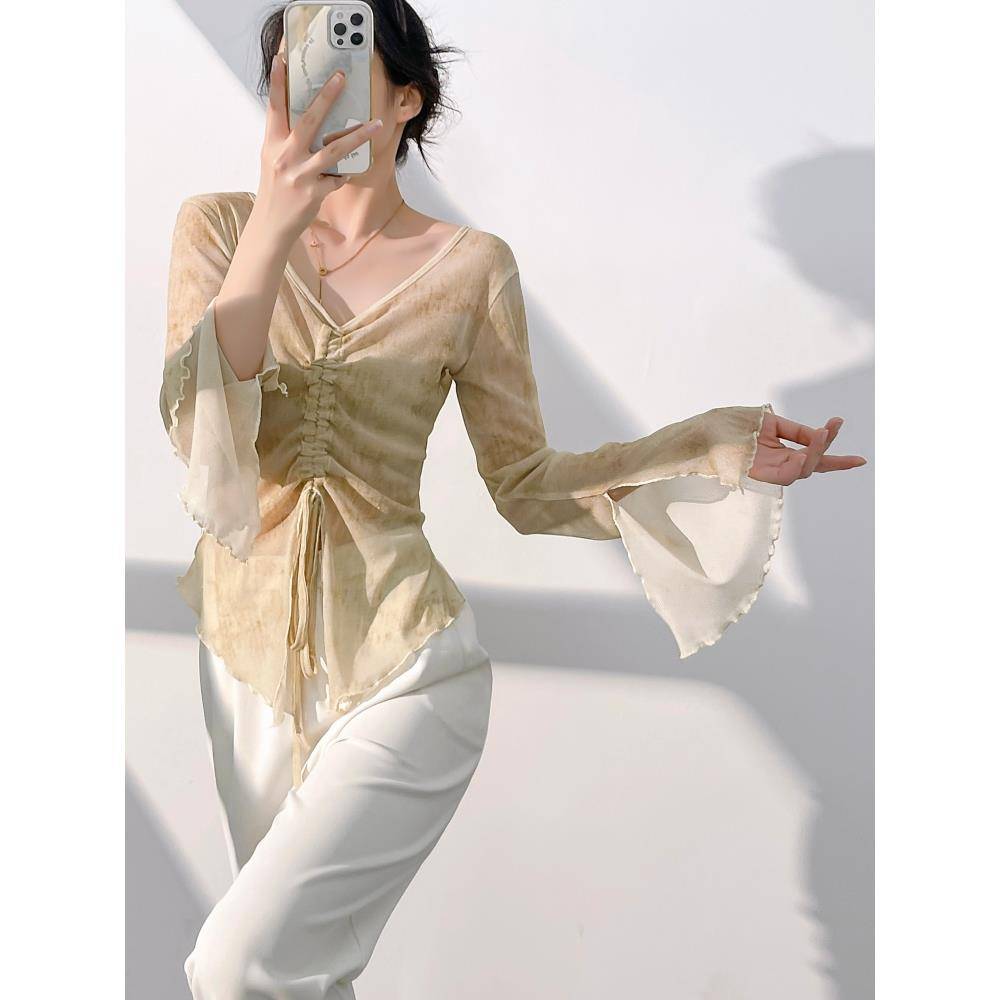 Dance practice service women's new modern dance body rhyme gums performed slimming training classical dance clothing