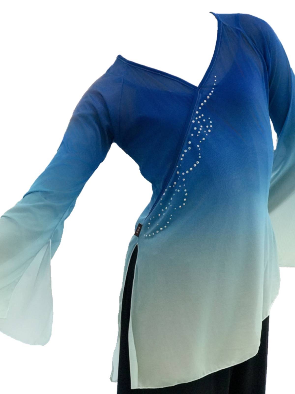 Bei Dance The same classical dance ginematic clothes practice service transition color gradients with elegant short -sleeved top dance dance women