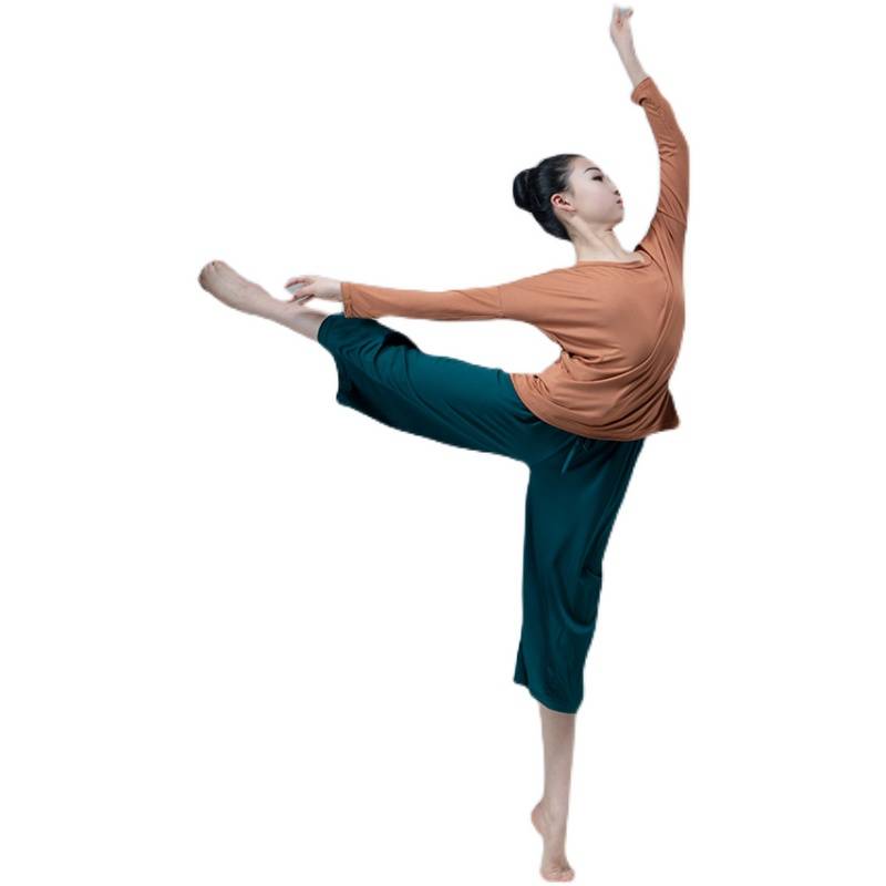 Children's modern dance exercise uniforms loose top jazz dance service Liuyi performance service Modal classical dance