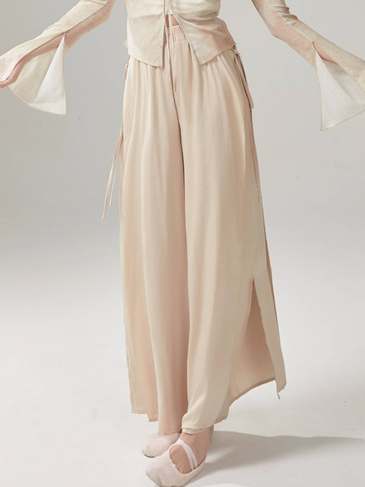 Chinese dance modern dance practice service classical dance pants female teacher professional practice pants elegant wide leg pants