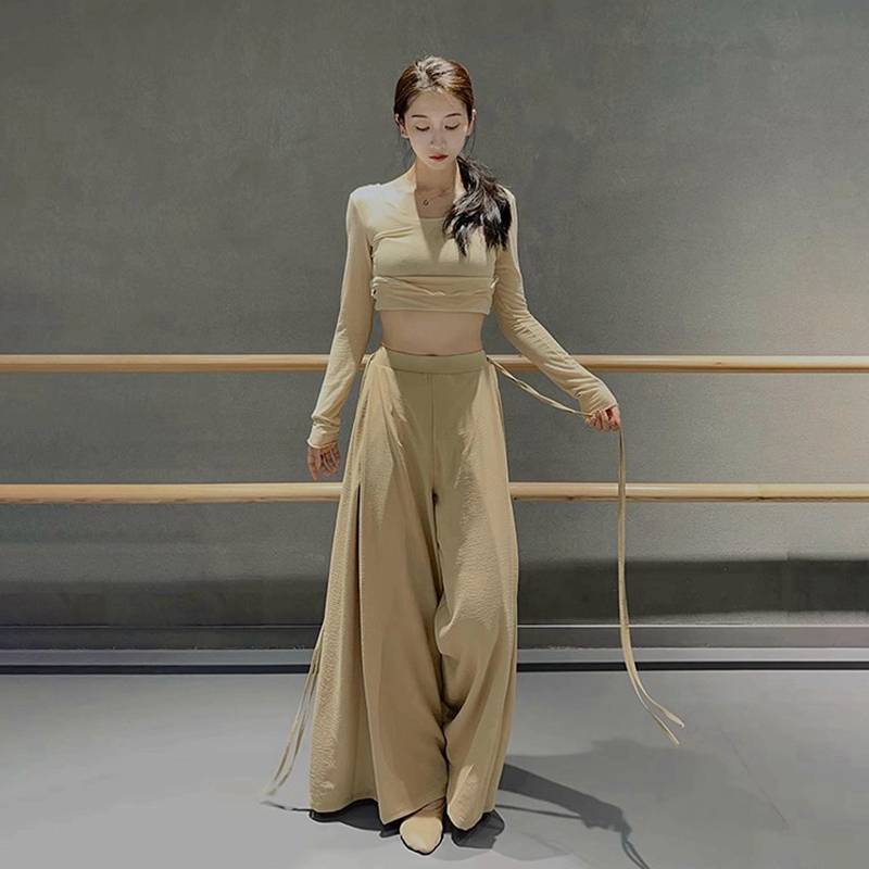 Spot Modern Dance Practice Dance Dance Pants Loose Permanent Permanent Boat Wide Width Pants Chinese U Classical Dance Pants