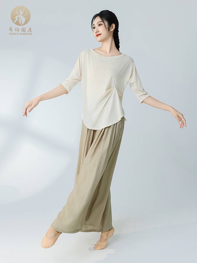 The country of dance 2024 new modern dance service adult shirt women's clothing Chinese style classical dance exercises