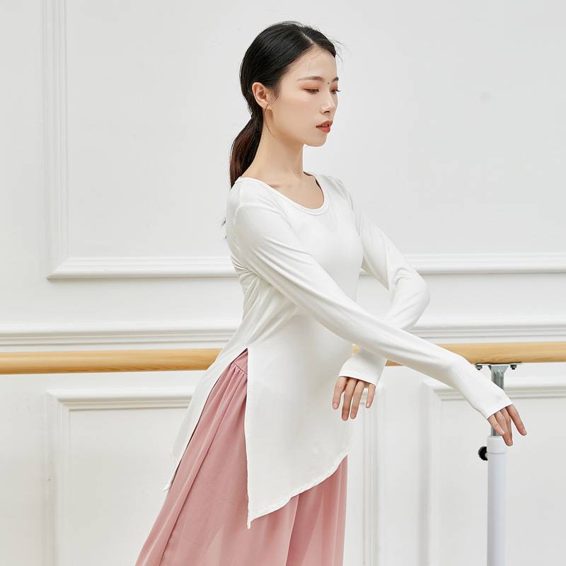 Professional body dance practice service female loose long -sleeved top Modal classical modern dance body training