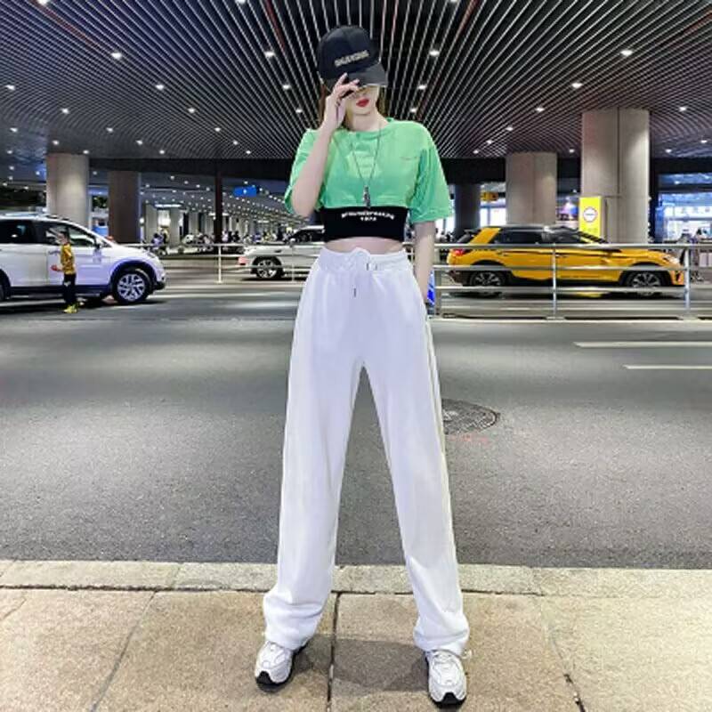 Jazz dance set jazz dance top -top hip -hop hip -hop handsome worker trousers Modern dance performance clothes