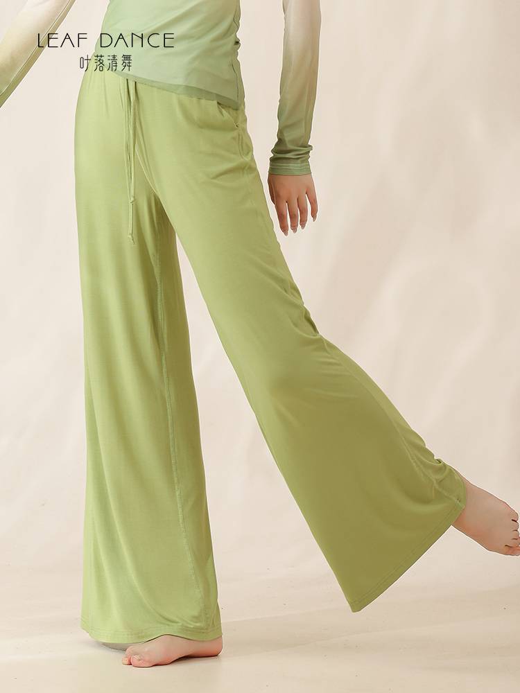 Ye Luo Qingwu classical dance wide -leg loose straight pants pants female adult beautiful hip pants modern figure training pants