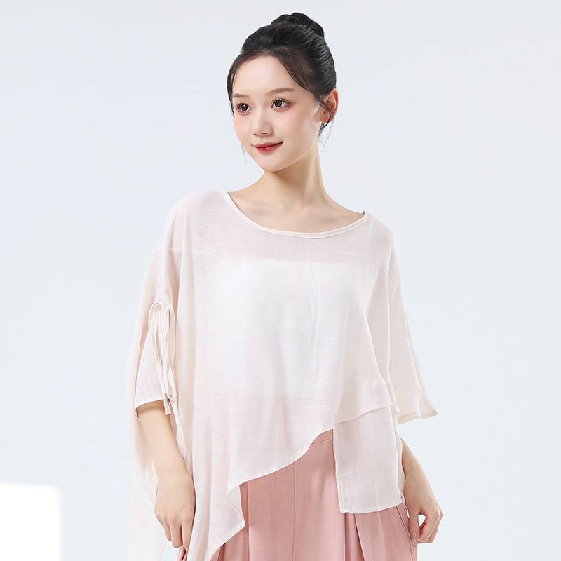 Classical Dance Performance Services Female Loose Large -size Big Cover Modern Dance Practice Drives Irregular Jacket Sports Server