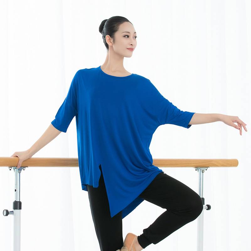 Dance service top male and female teacher Modal teacher modern dance exercise uniforms loose body dancing clothes training performance