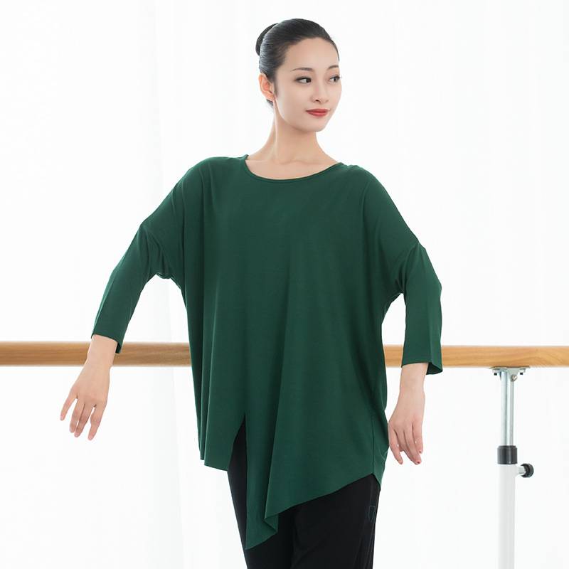Dance service top male and female teacher Modal teacher modern dance exercise uniforms loose body dancing clothes training performance