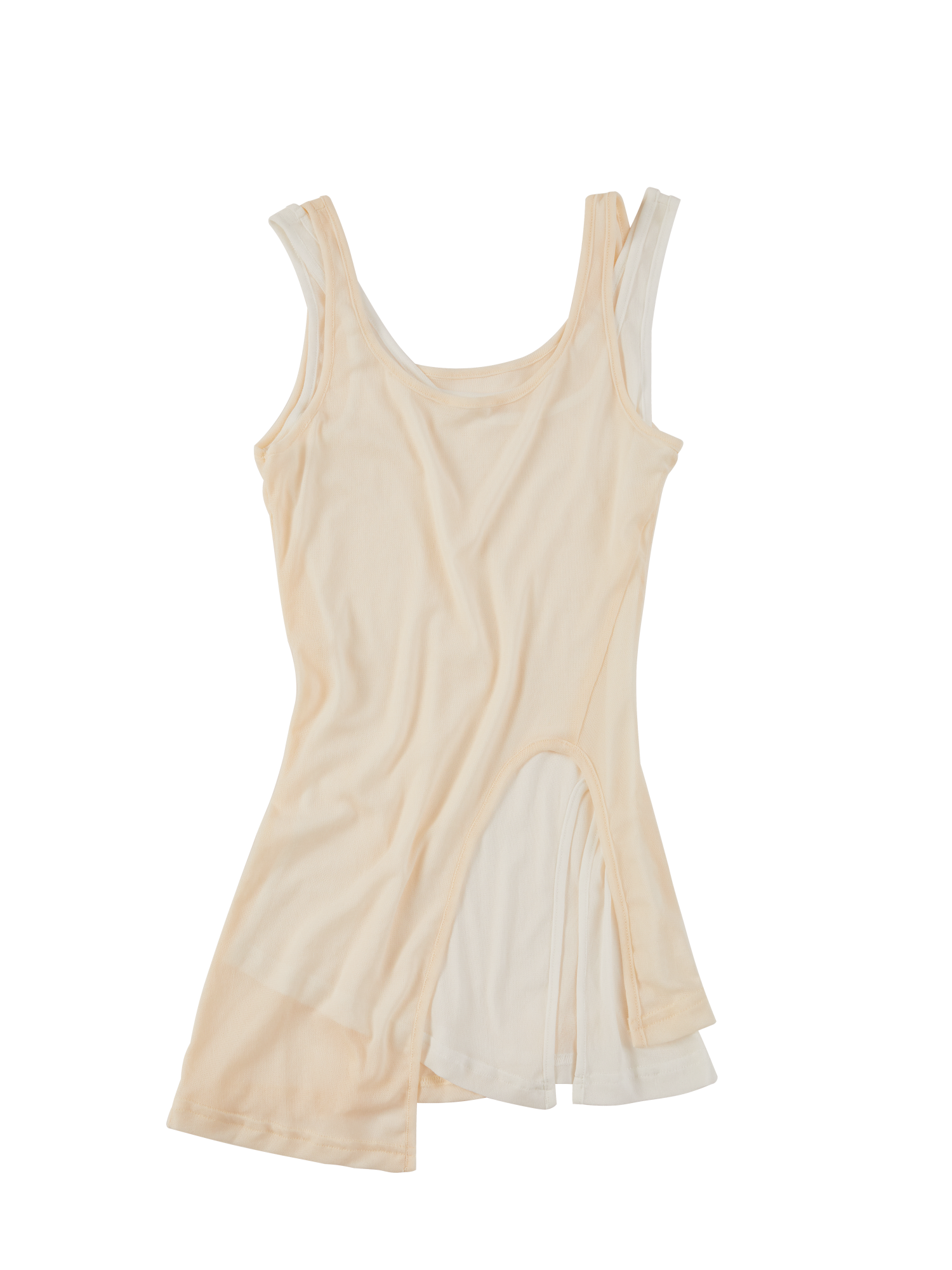 Modern Dance Showers shows how you double-player-like watching stitching camisole sleeveless vestal