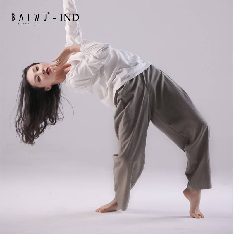 Baiwu Zhao Lei IND series dance trousers men and women loose, comfortable, modern dance pants practice pants 121103003