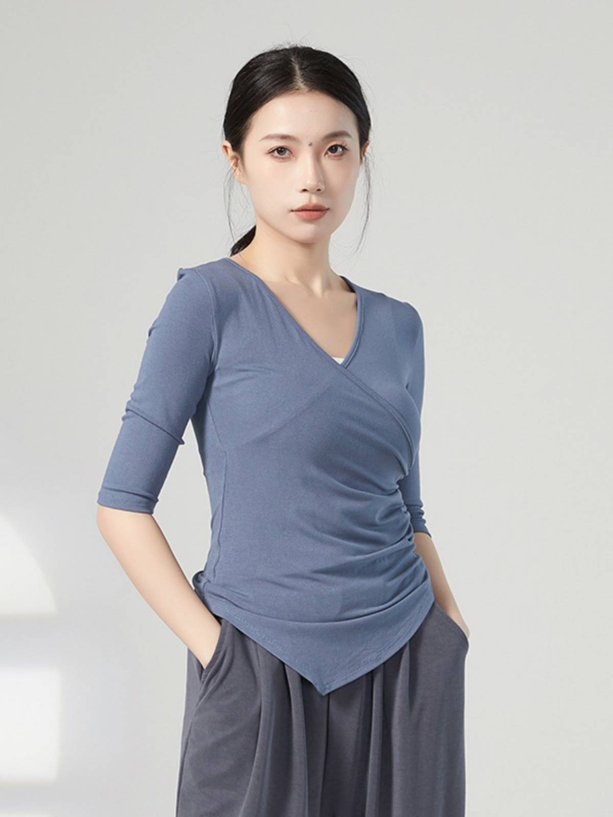 Modern Dance Symptoms Training Dance Practice Female Adult Slim Classical Dance Top
