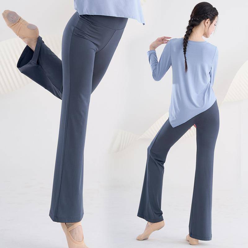 Short micro -La straight dance pants practice clothing set female Modal classical body training service modern dance summer