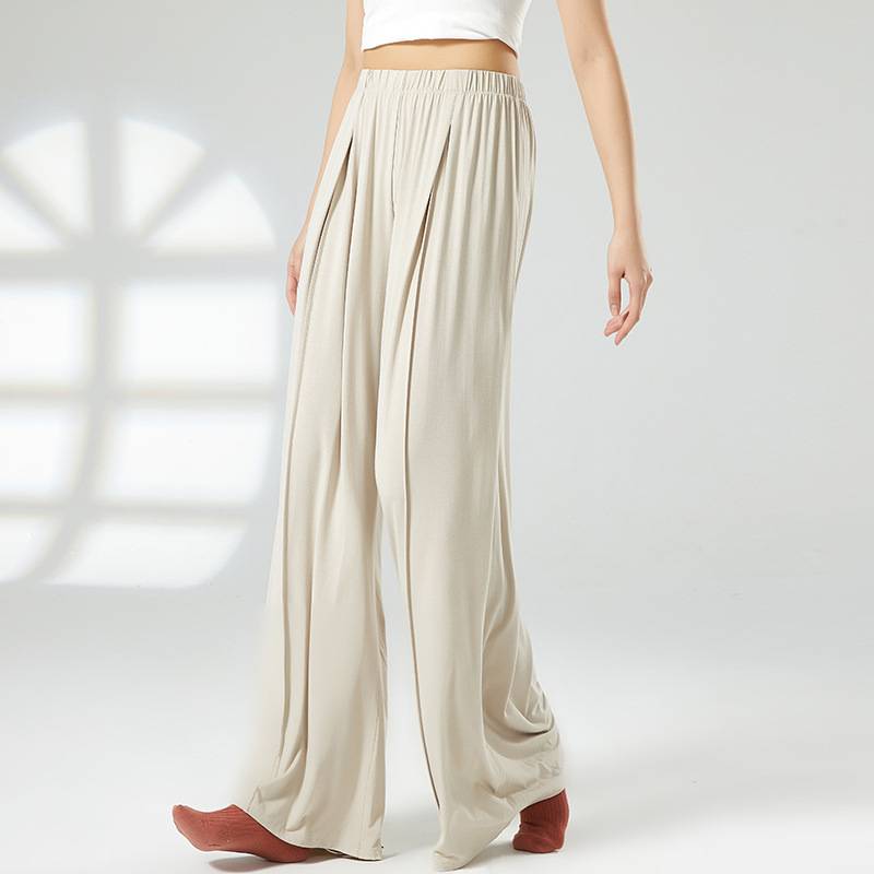 New dance pants women's loose straight tube Chinese classical dance -shaped body clothes practice wide leg pants thin modern dance pants