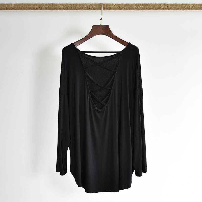 Large -size dance service female loose long sleeves, long sleeves Modal yoga service Modern classical jazz dance exercises