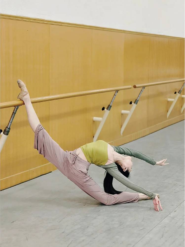 Dance pants female Modal straight wide -leg pants flowing modern dance exercise suit adult Chinese classical dance training suit