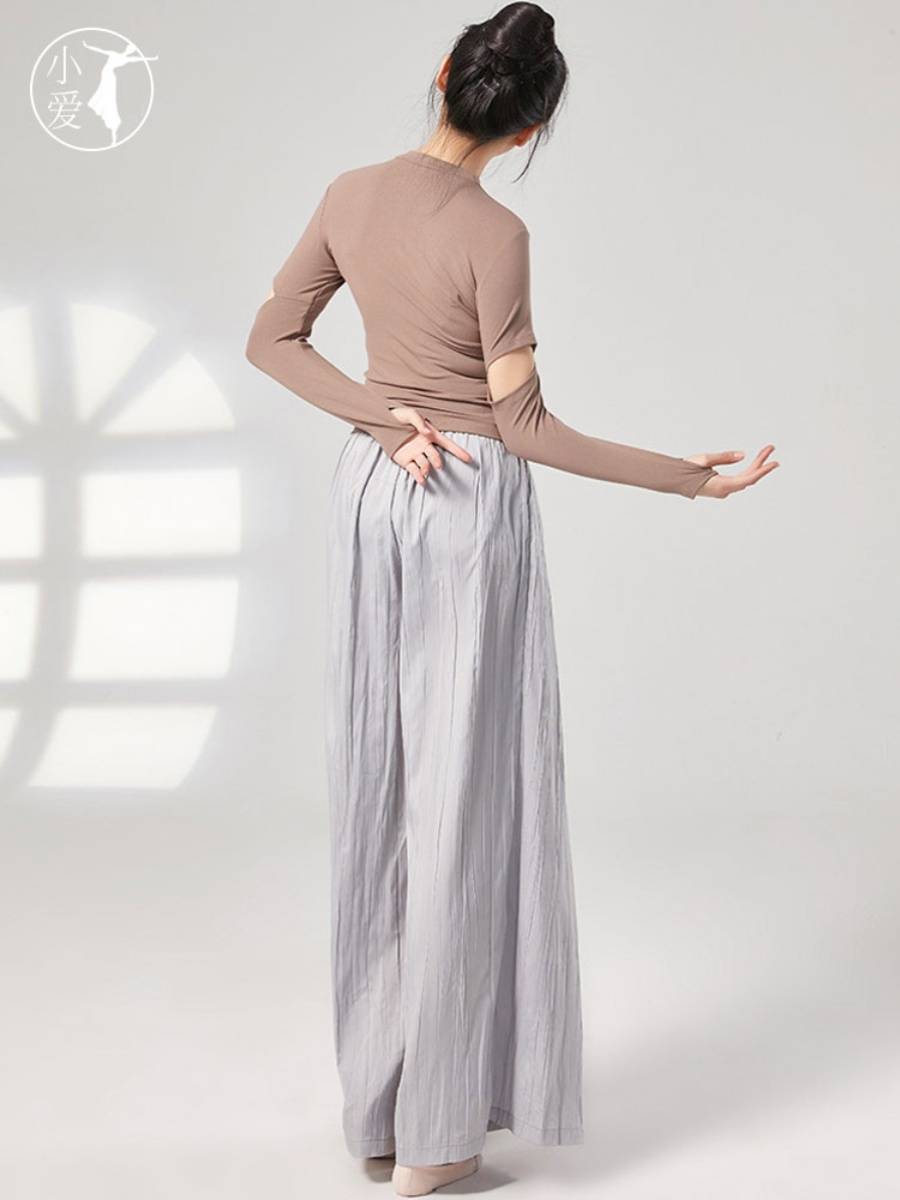 Dance practice pants Modern dance clothing spring and summer wide -leg pants Chinese classical dance clothing shape female dance pants