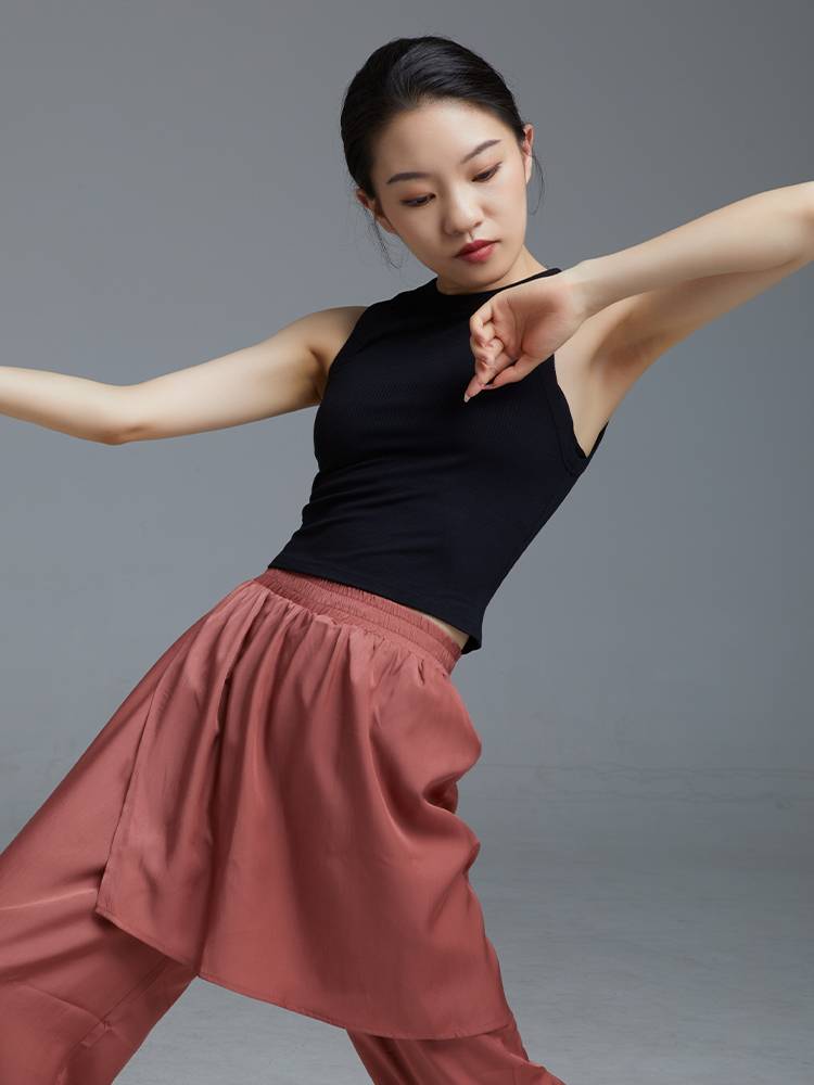 Gorgeous Solo Show Classical Dance Practice Gong Words Vest Summer Dance Top Summary Modern Dance Form Training Services