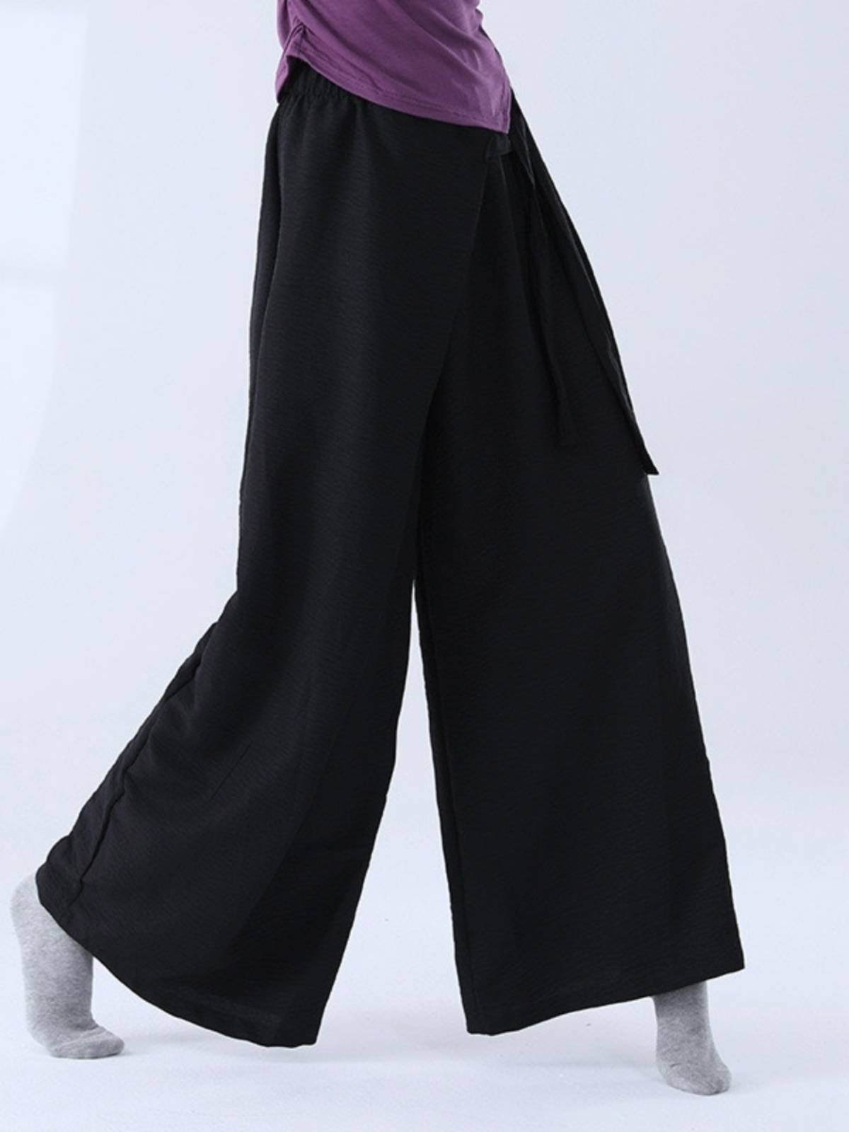 Modern Dance Classical Dance Practice Fun Mes. Seve the texture wide -leg Yamamoto new loose dance performance pants