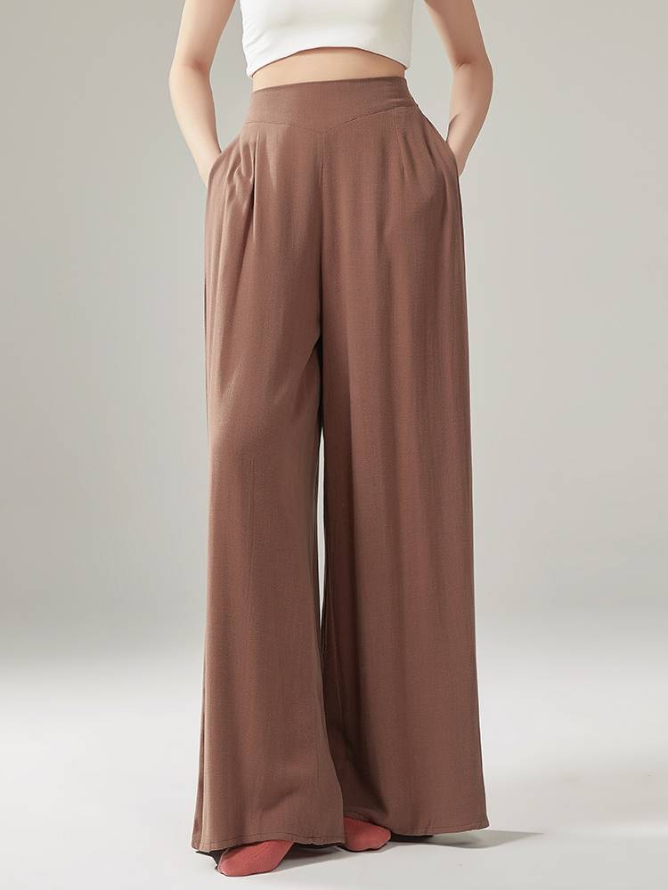 Modern dance pants, cotton, linen, width -leg pants, men's and women's same classical dance pants dance pants daily can wear spring