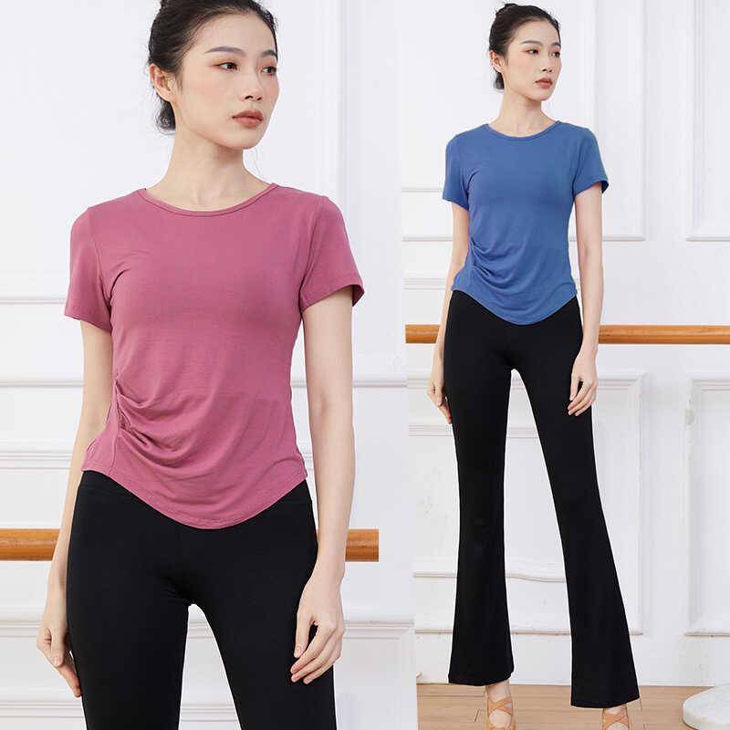 Modern Dance Plaza Dance Fun New Top Short -sleeved Female Model Micro Pants Dance Dance Dance
