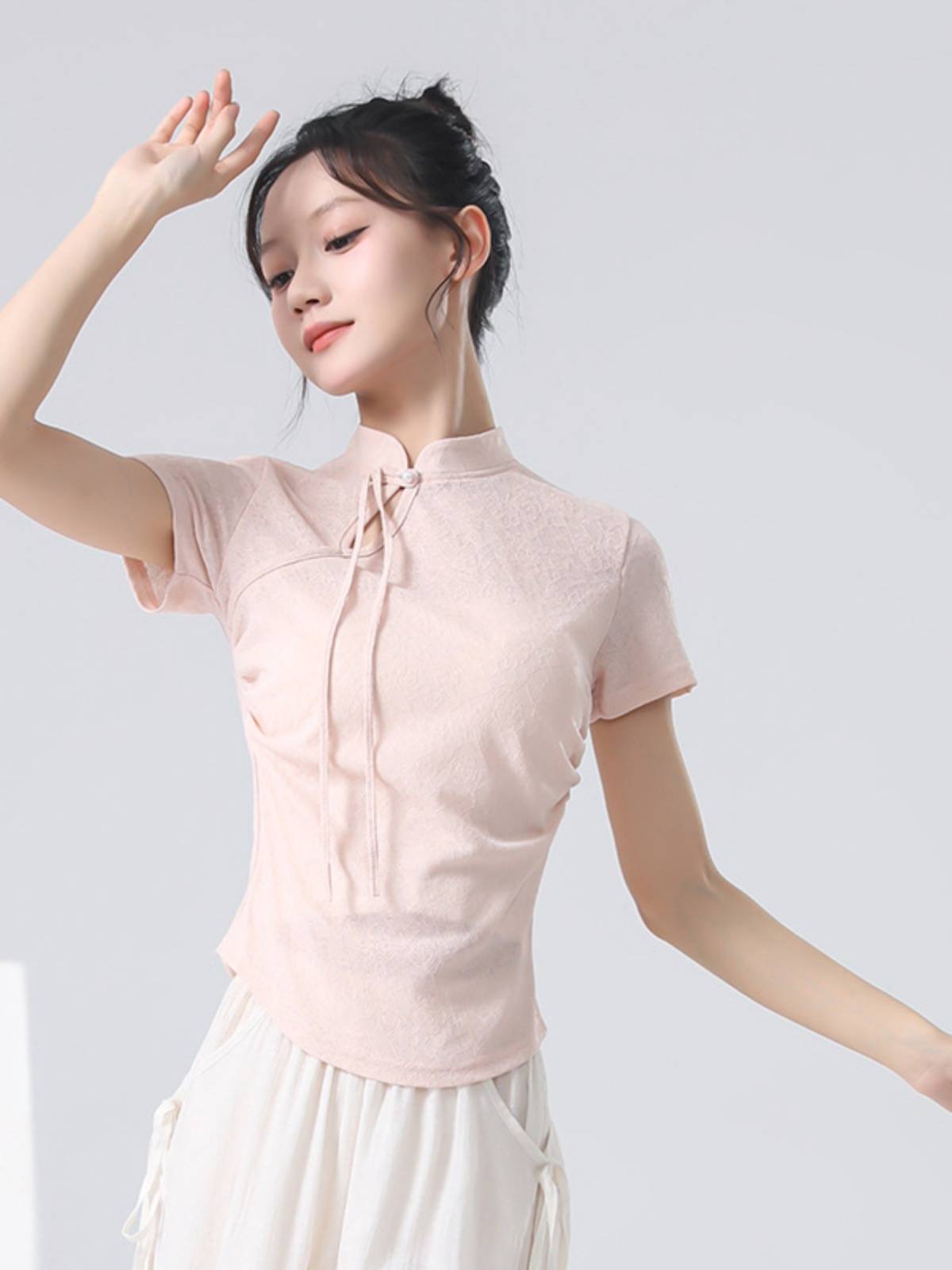 New Chinese -style modern dance exercise service female summer new dance service slim daily wearing base training performance clothes