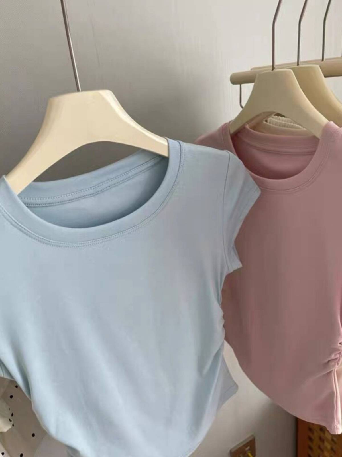 Dance practice service female slim body is thin modern dance students art test clothes top Chinese classical dance base training uniforms