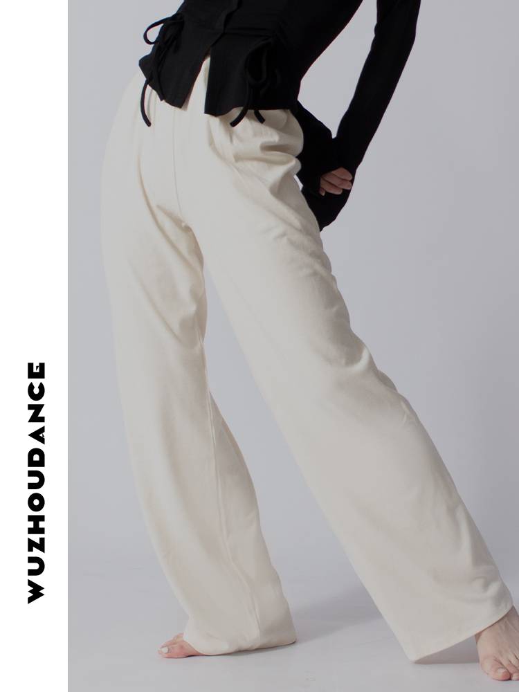 Dancezhou Dantas Modern Dance Needle Waving Wide Leg Pants Spring and Autumn Dance Dance Dance Teacher Practice Pants High waist Light Professional