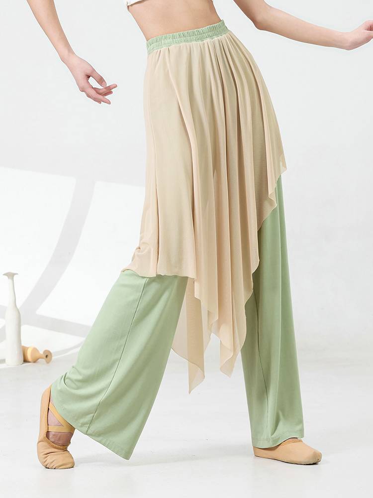 Modern dance service practice pants new elegant adult dance wide -leg pants summer Chinese classical dance professional dance pants