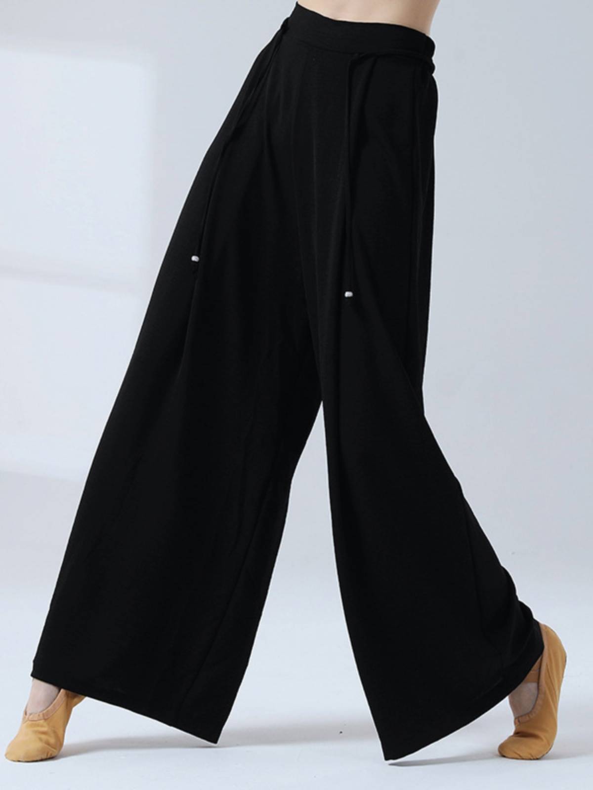 Modern dance exercise pants loose, elegant wide leg pants dance birthday often wear classical dance pants texture pants pants