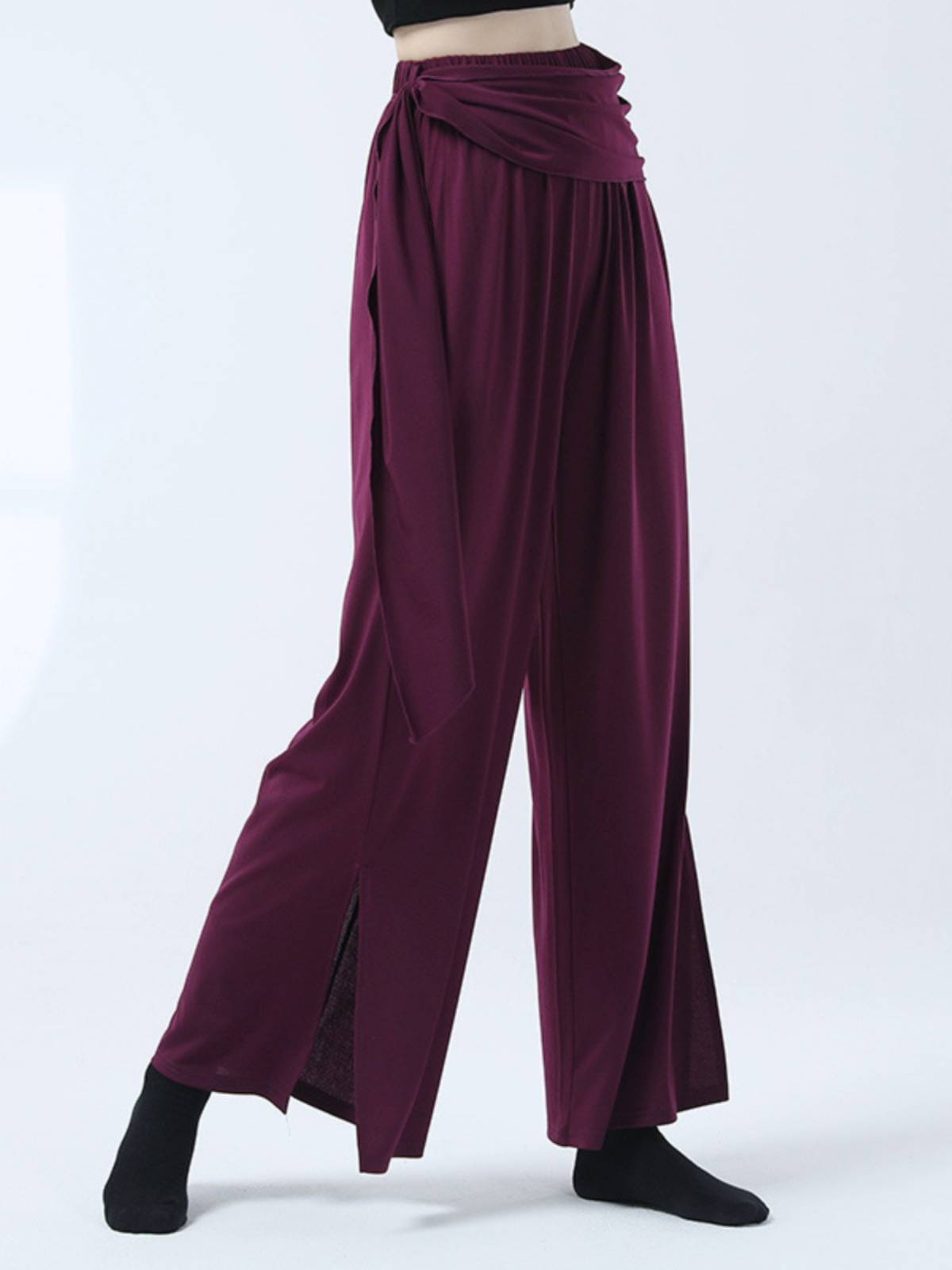 Modern dance pants loose straight -legged pants female Chinese classical dance ethnic dance exercise body performance service
