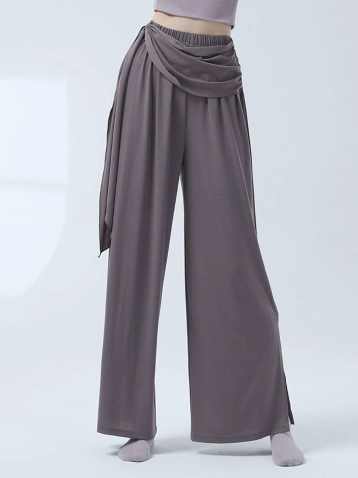 Modern dance pants loose straight -legged pants female Chinese classical dance ethnic dance exercise body performance service