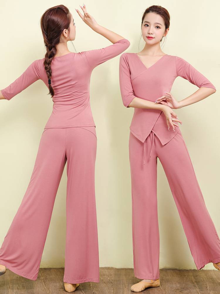 New dance training service women's set classic dance dance service professional modern dance -shaped training suit