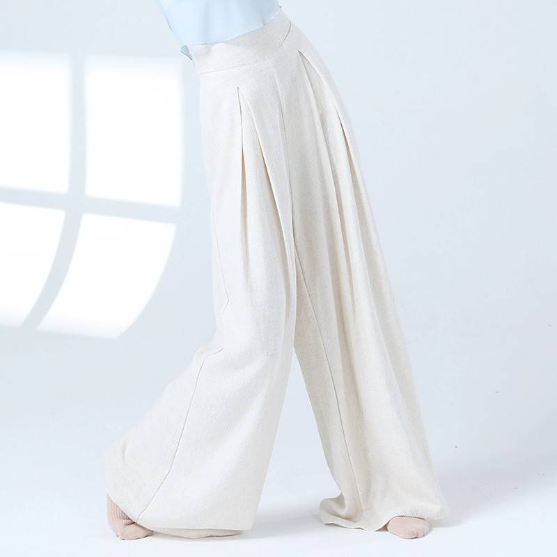 Modern Dance Muscle Muscle Practice Personal Pants Female New Wide Cotton and Mainer Loose Pants Daily Classical Dance Adults