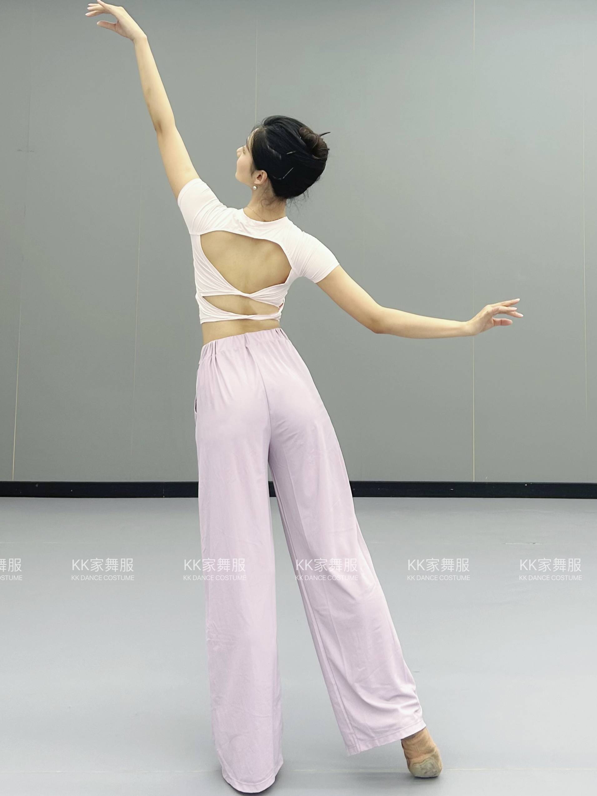KK home elastic waist straight pants classical dance service modern dance service practice pants sports pants training service