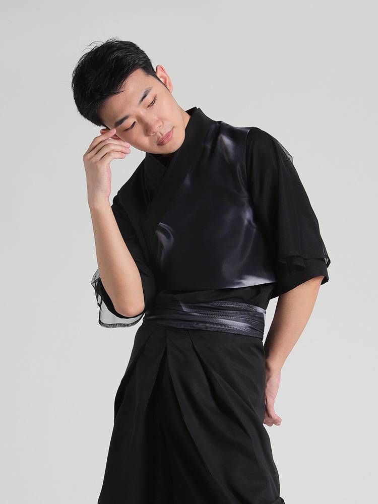 F03 Modern Dance Classical Dance Mongolian National Dance Top Loose Cotton Senior Dance Server Men and Women Performance Services
