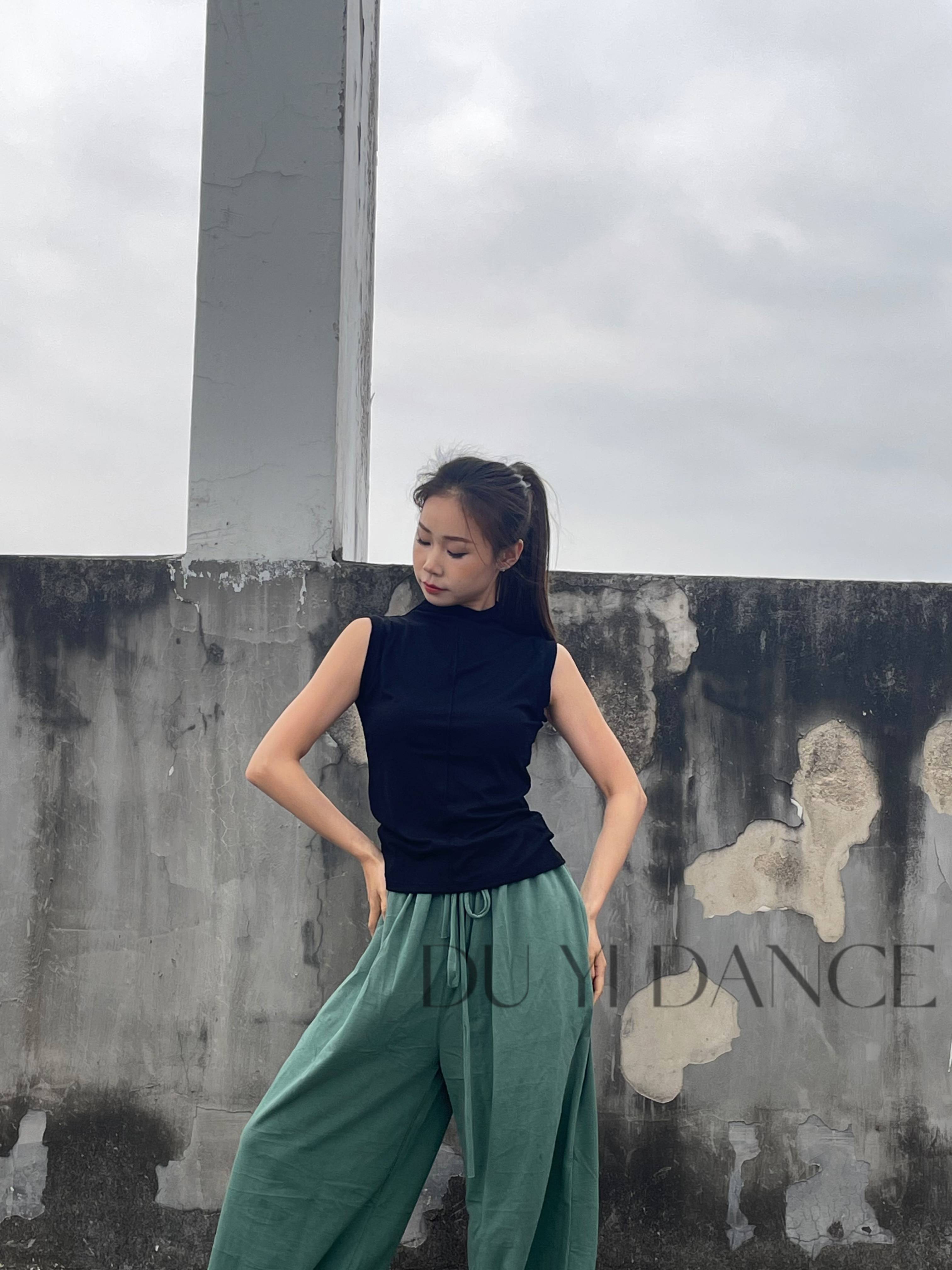Modern dance wide -leg pants dance loose practice, classical dance straight pants, small drag on the ground, mopping pants Modern Dance