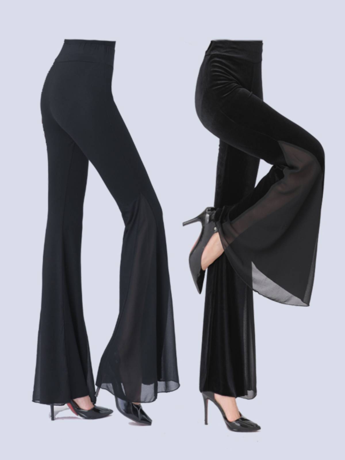 Dance practice pants -shaped flared pants female modern dance Chinese dance classical dance training service square dance straight pants