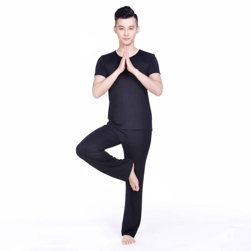 Spot Men's Dance suit Set Instead of Graduate W Service Modern Dance Chinese Dance Modal Carrot Pants straight pants