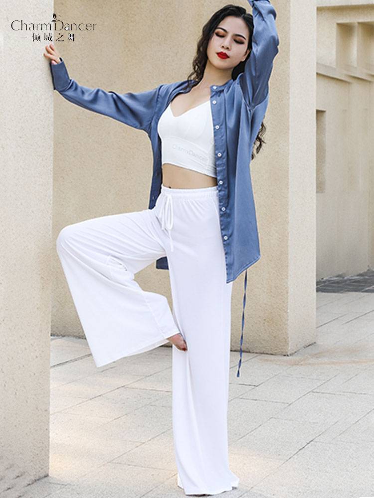 The dance of the city of modern dance pants Chinese dance classical dance practice clothing loose wide -leg pants style clothes