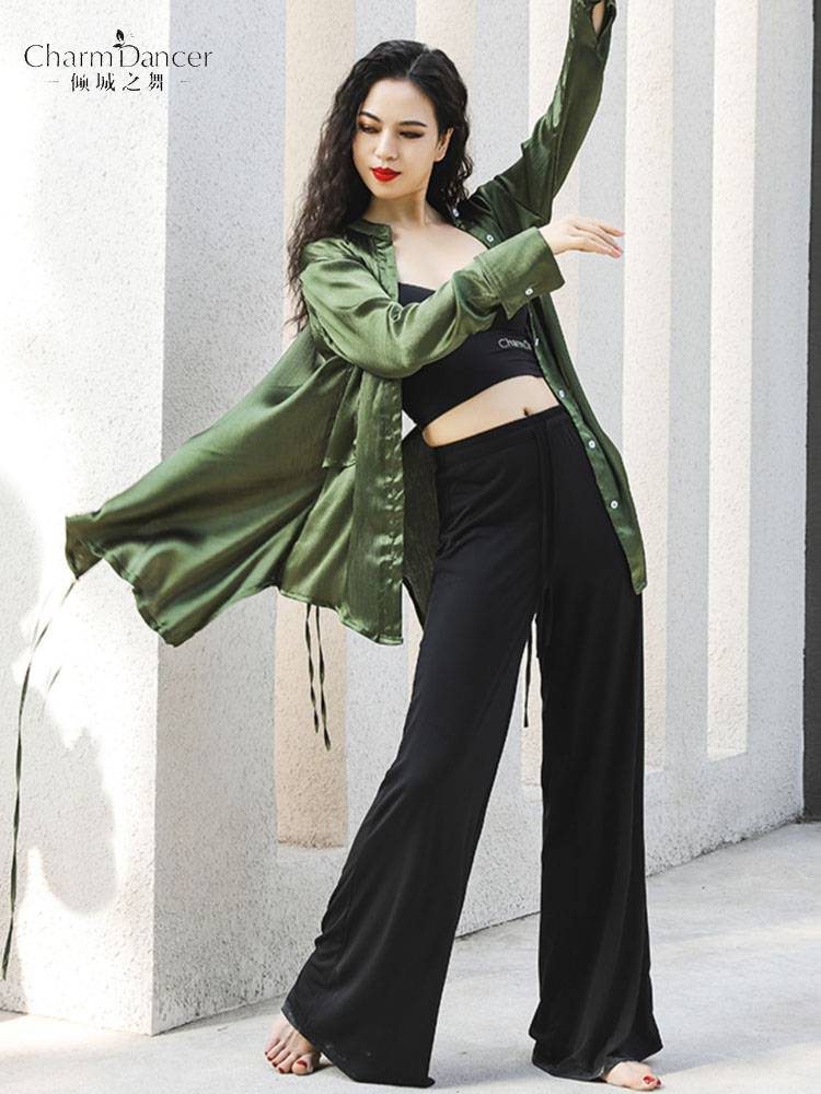 The dance of the city of modern dance pants Chinese dance classical dance practice clothing loose wide -leg pants style clothes