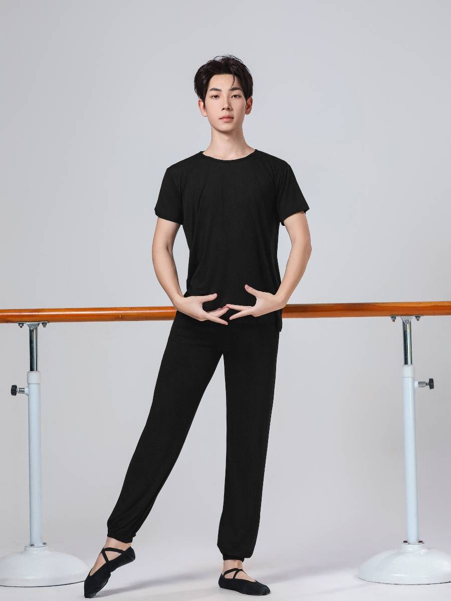 Dance practice service Boys Modern dance loose performance clothes Dance dance pants, art test suits, yoga suit suits