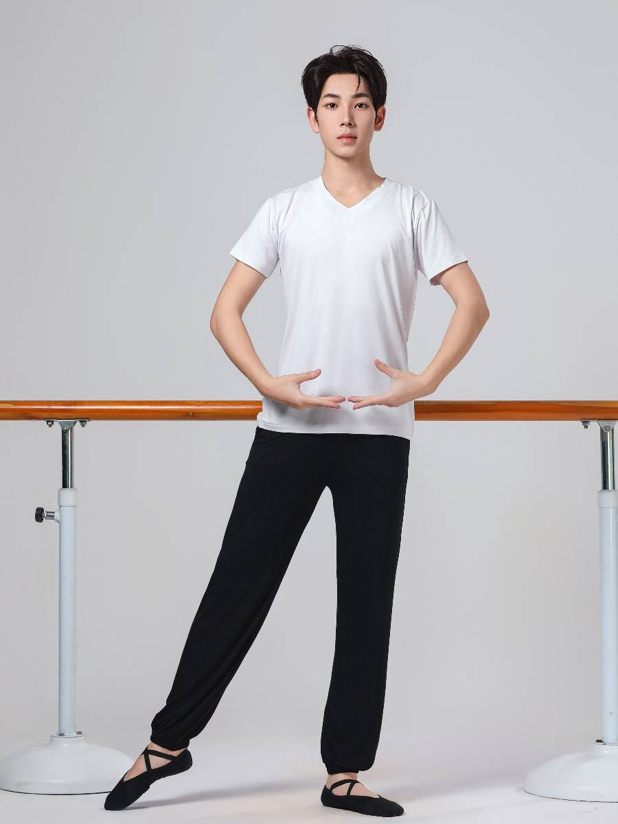 Dance practice service Boys Modern dance loose performance clothes Dance dance pants, art test suits, yoga suit suits