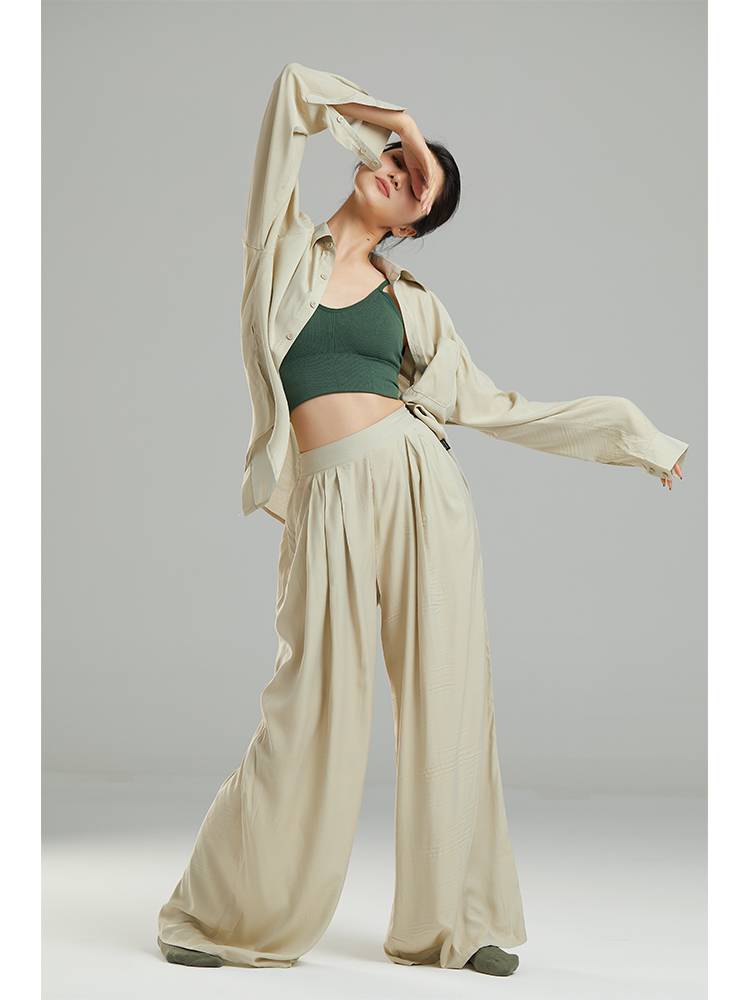 Dance Dance Classical Dance Shirts Flowing and Sensory Dance Server Jazz Set Modern Dance Practice Dance Loose Pants