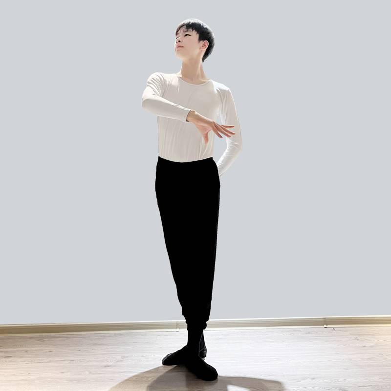 Men's Dance Art Test Sports Set Chinese Dance Practice Server Top Adult Modern Dance Student Dance Clothing